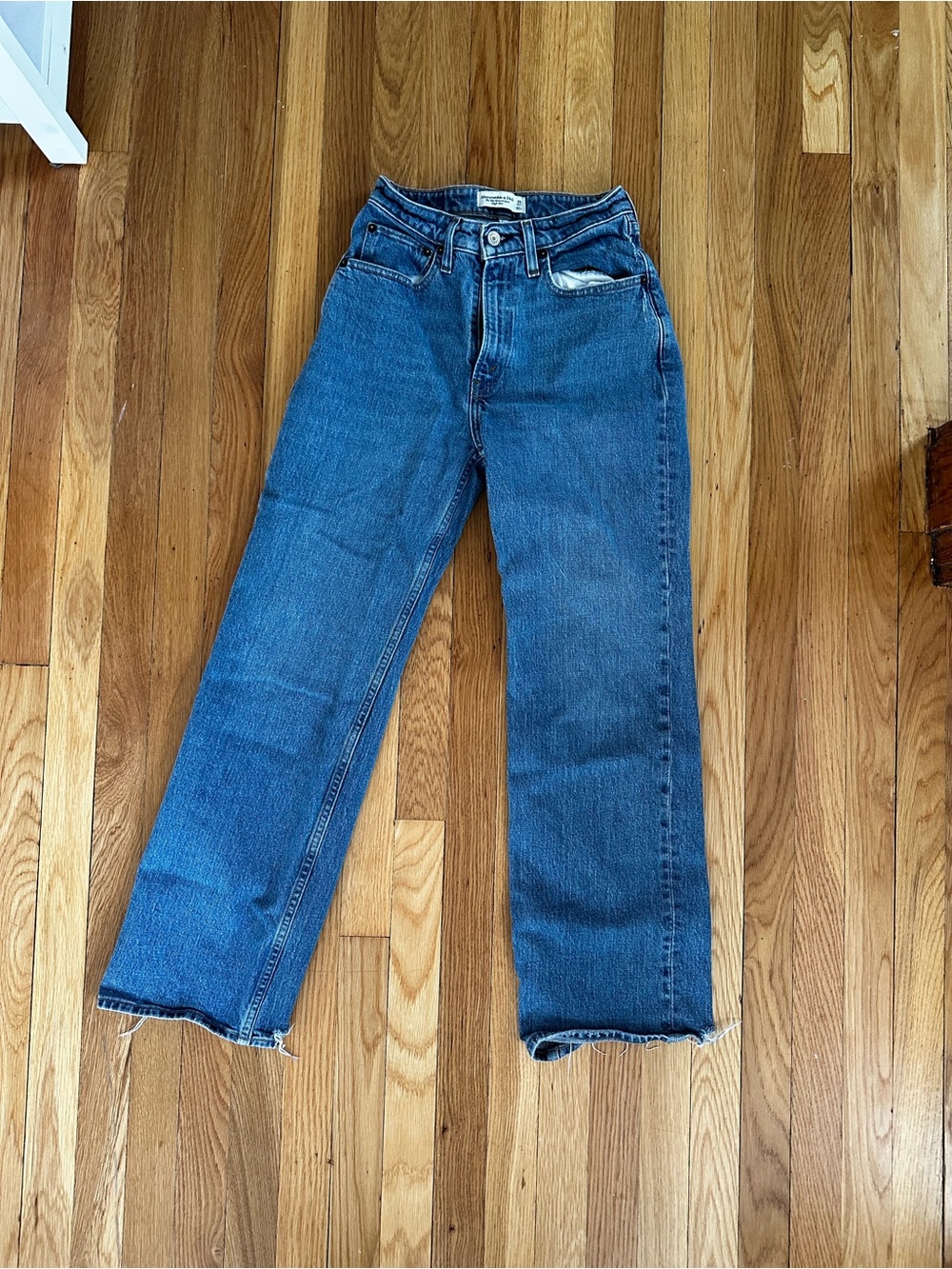 Abercrombie & Fitch Straight Leg Jeans - Dark Blue